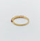 Bague 52 Demi-alliance vintage - Bague en or jaune 18k et rubis 58 Facettes A06819