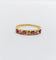 Bague 50 Demi-alliance vintage - Bague en or jaune 18k, rubis et diamants 58 Facettes A06820