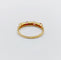 Bague 50 Demi-alliance vintage en or 18k, rubis et diamants 58 Facettes A06820