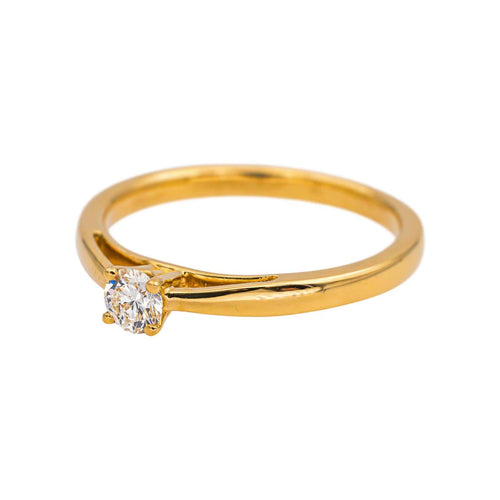 Bague 53.5 Bague Solitaire Or jaune Diamant 58 Facettes 5276253RV