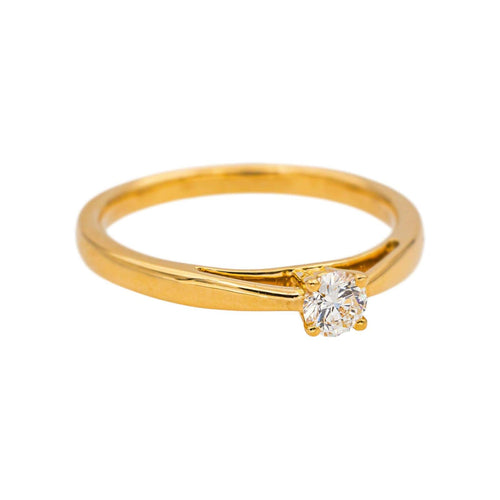 Bague 53.5 Bague Solitaire Or jaune Diamant 58 Facettes 5276253RV