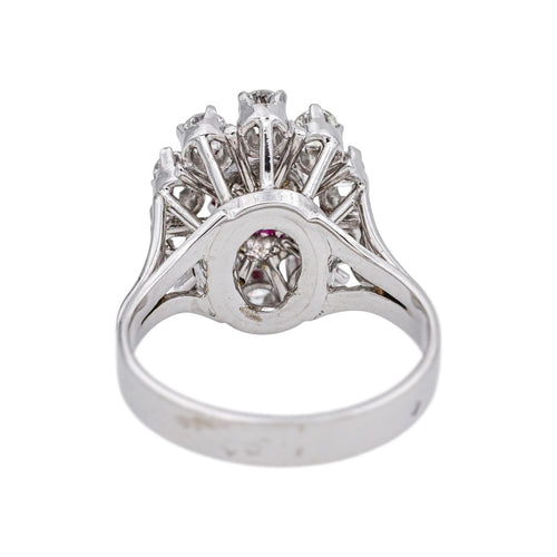 Bague 50 Bague Or blanc, Platine Rubis, Diamant 58 Facettes 5153688RV