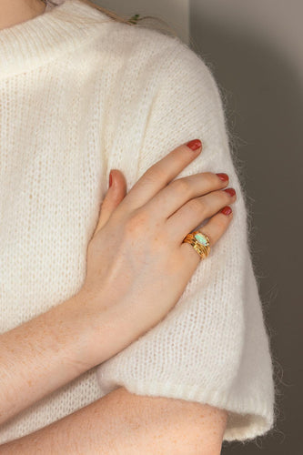 Bague 50 Bague Or jaune Opale 58 Facettes 5274661RV