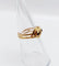 Bague 51 Bague serpent antique en or rose 18k avec verres rouges et verts 58 Facettes A06821