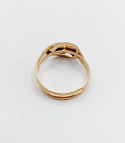 Bague 51 Bague serpent antique en or rose 18k avec verres rouges et verts 58 Facettes A06821