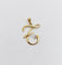 Pendentif Pendentif lettre F vintage en or jaune 18 carats et diamant 58 Facettes A06825