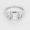 Bague 53.5 Bague solitaire - Diamant taille princesse 2,02 ct en or blanc 58 Facettes DIN0301X2