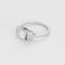 Bague 53.5 Bague solitaire - Diamant taille princesse 2,02 ct en or blanc 58 Facettes DIN0301X2