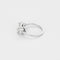 Bague 53.5 Bague solitaire - Diamant taille princesse 2,02 ct en or blanc 58 Facettes DIN0301X2