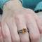 Bague 52 Bague - Citrine et topazes en or rose 18 carats 58 Facettes S338