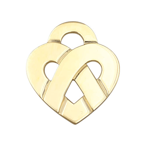 Pendentif Pendentif Poiray, "Coeur Entrelacé", or jaune. 58 Facettes 35395