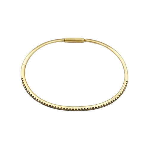 Bracelet Bracelet jonc or jaune et diamants. 58 Facettes 35450