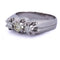 Bague 60 Bague vintage trois pierres en or blanc 18 kt et diamants 58 Facettes AN244 (0579)