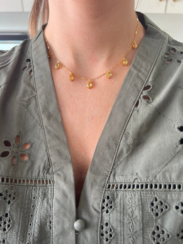 Collier Collier vintage ajustable en saphirs naturels 58 Facettes