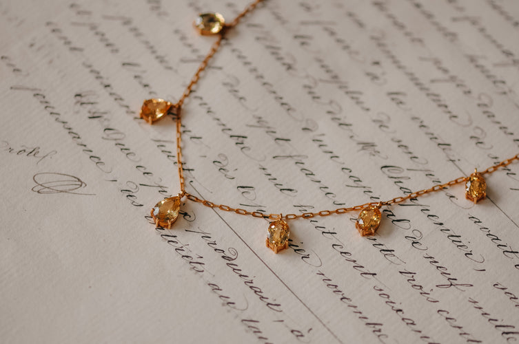 Collier Collier vintage ajustable en saphirs naturels 58 Facettes