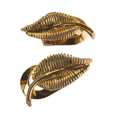 Mauboussin - Clips d'oreilles feuille en or jaune 18 carats 58 Facettes 50175
