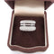 Bague en or blanc 18 ct avec diamants 58 Facettes 1157 F OC