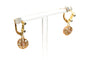 Boucles d'oreilles Art Déco - Boucles d’oreilles en or jaune et diamants 58 Facettes B823
