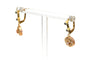 Boucles d'oreilles Art Déco - Boucles d’oreilles en or jaune et diamants 58 Facettes B823