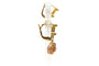 Boucles d'oreilles Art Déco - Boucles d’oreilles en or jaune et diamants 58 Facettes B823