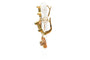 Boucles d'oreilles Art Déco - Boucles d’oreilles en or jaune et diamants 58 Facettes B823