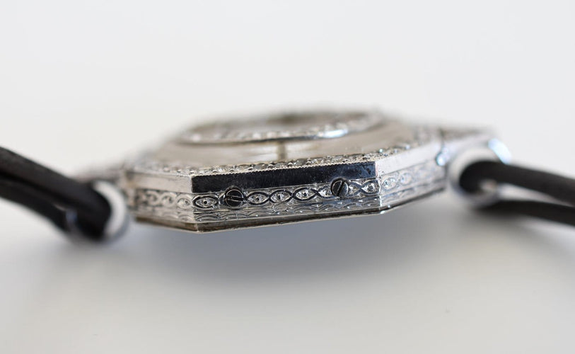 Montre Vacheron Constantin - Montre Art déco en platine, or et diamants 58 Facettes VC-500