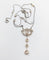 Collier Art déco - Collier en or 18k, platine, argent, diamants taille rose et perles de culture 58 Facettes A06839