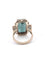 Bague 54 Bague en or jaune 18 ct avec émeraude et diamants 58 Facettes 1711 E