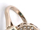 Bague 54 Bague en or jaune 18 ct avec émeraude et diamants 58 Facettes 1711 E