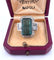 Bague 54 Bague en or jaune 18 ct avec émeraude et diamants 58 Facettes 1711 E