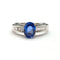 Bague 56 Bague en or blanc 18 carats avec saphir et diamants 58 Facettes BO/260021