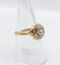 Bague 55.5 Bague marguerite antique en or 18k et diamants taille ancienne (circa 1900) 58 Facettes A06842