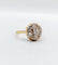 Bague 55.5 Bague marguerite antique en or 18k et diamants taille ancienne (circa 1900) 58 Facettes A06842