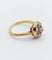 Bague 55.5 Bague marguerite antique en or 18k et diamants taille ancienne (circa 1900) 58 Facettes A06842