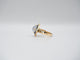 Bague 58 Bague or jaune quartz saphirs et diamants 58 Facettes 5081