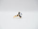 Bague 58 Bague or jaune quartz saphirs et diamants 58 Facettes 5081