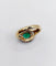 Bague 55.5 Bague vintage en or 18k et platine avec émeraude et diamants 58 Facettes A06849