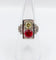 Bague 52 Bague tank Art déco en or rose 18k et platine, diamants et rubis synthétique 58 Facettes A06749