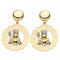 Boucles d'oreilles Boucles d'oreilles Chantecler Capri Frog Prince en or jaune et diamants 58 Facettes 22594