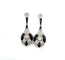 Boucles d'oreilles Boucles d’oreilles Art déco années 1930 en or blanc 18 ct, diamants et onyx 58 Facettes 84/26 D
