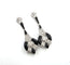 Boucles d'oreilles Boucles d’oreilles Art déco années 1930 en or blanc 18 ct, diamants et onyx 58 Facettes 84/26 D