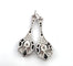 Boucles d'oreilles Boucles d’oreilles Art déco années 1930 en or blanc 18 ct, diamants et onyx 58 Facettes 84/26 D