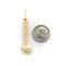 Pendentif clé à molette en défense de mammouth fossilisée, bélière en or 14K 58 Facettes A2007K