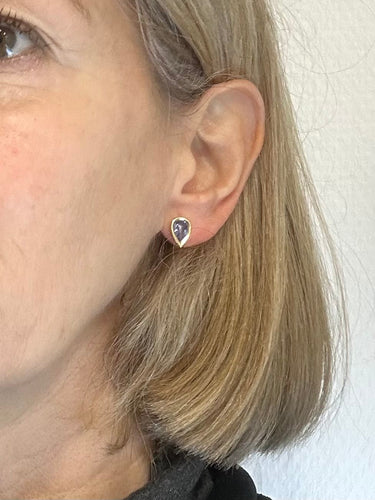 Boucles d'oreilles Boucles d'oreilles amovibles en or jaune, saphir et perle de culture 58 Facettes Z15B51766