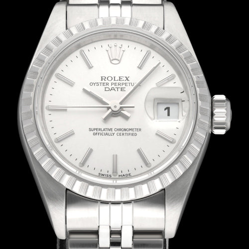 Rolex Oyster Perpetual Lady Date 79240 - Montre acier 26 mm 58 Facettes