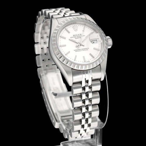 Rolex Oyster Perpetual Lady Date 79240 - Montre acier 26 mm 58 Facettes