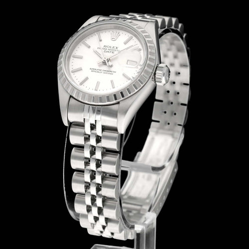 Rolex Oyster Perpetual Lady Date 79240 - Montre acier 26 mm 58 Facettes