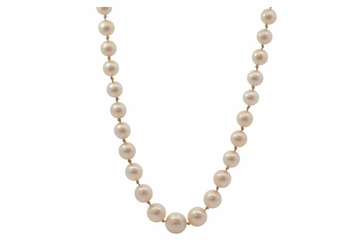 Collier de perles de culture avec fermoir en or jaune 58 Facettes 27915