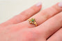 Bague Art nouveau en or rose 18 carats avec pierre verte et perles 58 Facettes 3909