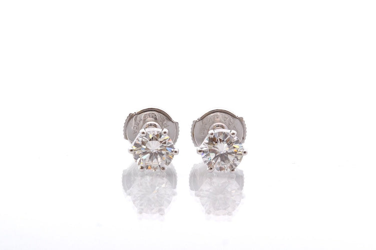 Puces d'oreilles en diamants 0,70 ct 58 Facettes 27924